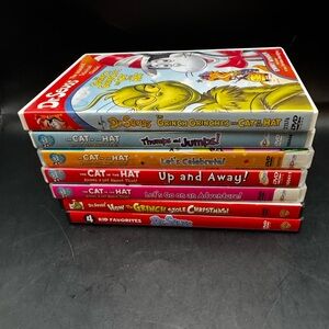 Dr Seuss Cat In The Hat, Grinch, Horton, The Lorax Child Friendly DVD Lot Of 7